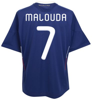 Replica France Home Shirt 2009 - 2010 - "Malouda 7" printed
