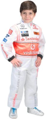 Vodafone McLaren Mercedes Race Suit - White - Kids