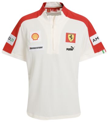 Scuderia Ferrari Team ZipT-Shirt - White