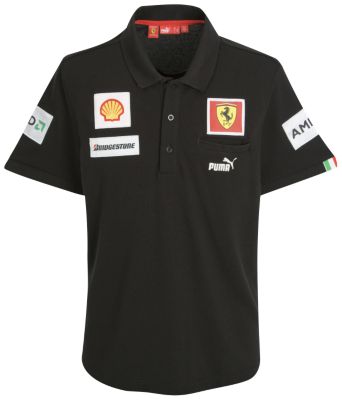 Scuderia Ferrari Team Polo Shirt - Black