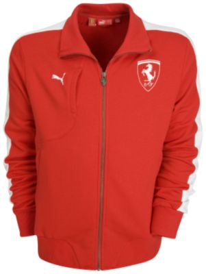 Scuderia Ferrari Team Sweat Jacket - Rosso Corsa/White