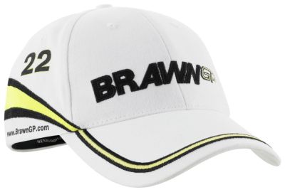 Brawn GP Formula One Team Henri Lloyd Jenson Button Cap - White