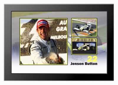 Jenson Button Signed Australian Grand Prix Edition Print