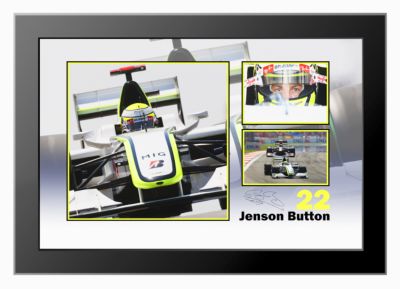 Jenson Button Signed Turkey Grand Prix Edition Print