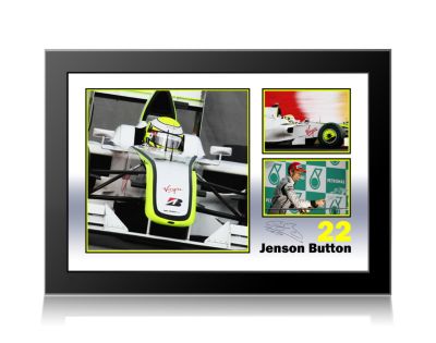 Jenson Button Signed Malaysian Grand Prix Edition Print