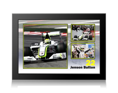 Jenson Button Signed Spanish Grand Prix Edition Print