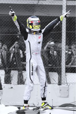 Jenson Button Signed Brazil 2009 Photo