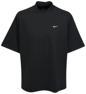Nike Golf Tiger Woods Dri-Fit Texture Mock Top - Black