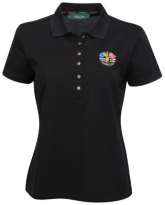 Ryder Cup Bobby Jones Pique Polo Shirt - Black - Womens