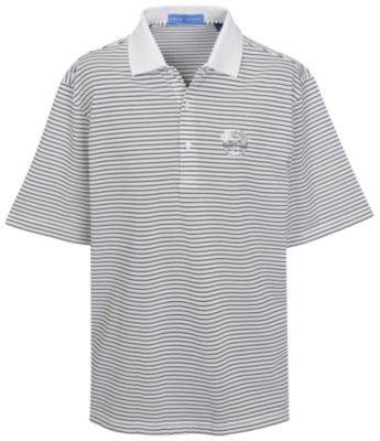 Ryder Cup Fairway And Greene Pureformance Stripe Crested Polo Shirt - Black/White