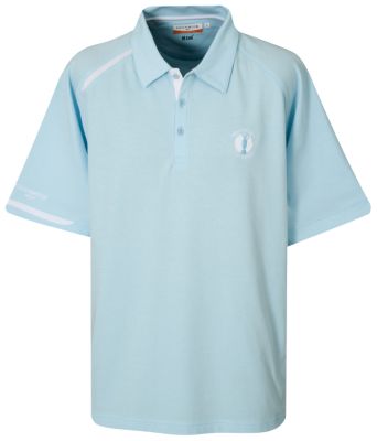 The Open Glenmuir Hi-Cool Classic Performance Polo Shirt - Ice/White