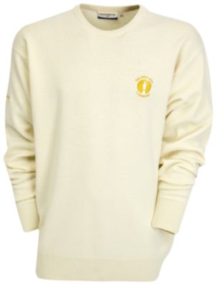 The Open Glenmuir Morar Lambswool Crew Neck Sweater - Lemon Sorbet