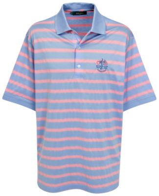 Ryder Cup Bobby Jones 2 Colour Pique Stripe Jersey - Yacht Blue