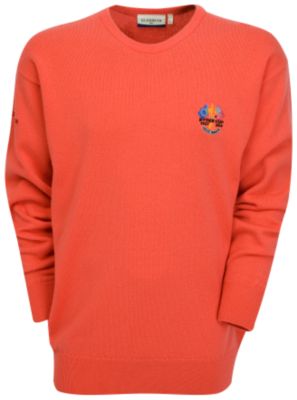 Ryder Cup Glenmuir Morar Lambswool Crew Neck Sweater - Azalea