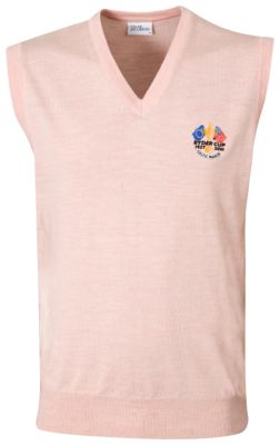 Ryder Cup Oscar Jacobson Merino V-Neck Sweater - Pink