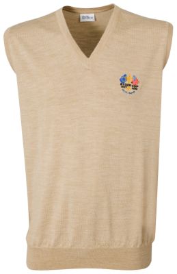Ryder Cup Oscar Jacobson Merino V-Neck Sweater - Sand