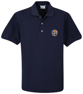 Ryder Cup Oscar Jacobson Mercerised Cotton Pique Polo Shirt - Navy