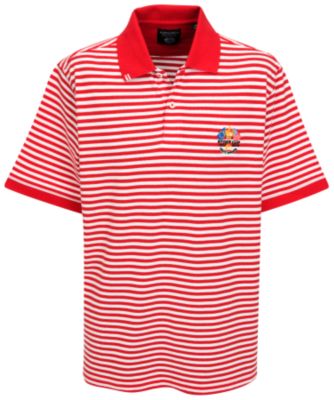 Ryder Cup Ashworth Stripe Pique Polo - Racing Red