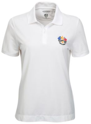 Ryder Cup Ashworth Pique Polo Shirt - White - Womens