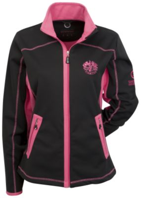 Ryder Cup Sunderland Bonded Fleece Jacket - Black/Cerise - Womens