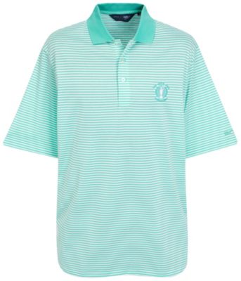 The Open Ralph Lauren Polo Mercerised Stripe Polo - Hawaiian Green/White