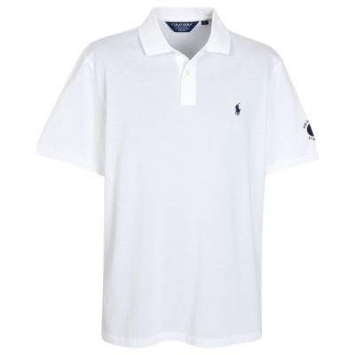 The Open Ralph Lauren Pro Fit Polo Shirt - White/Newport Navy