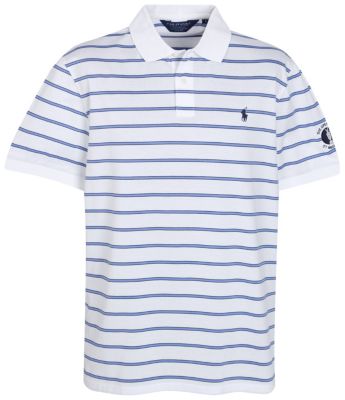 The Open Ralph Lauren Mercerised Polo Shirt - White Multi/Newport Navy