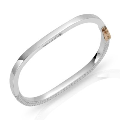 Ryder Cup Sterling Silver and 9ct Rose Gold Bangle