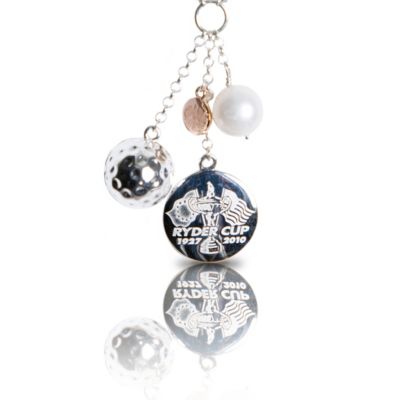 Ryder Cup Sterling Silver And 9ct Rose Gold Pendant