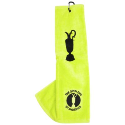 The Open 2010 Printed Tri Fold Towel  - Lime Green / Black