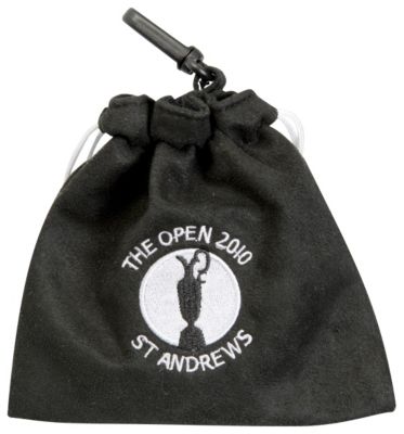 The Open 2010 Embroidered Valuables Pouch - Black / White