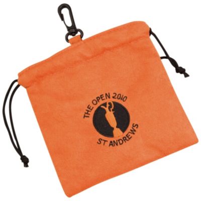 The Open 2010 Embroidered Valuables Pouch - Orange / Black
