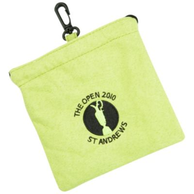 The Open 2010 Embroidered Valuables Pouch - Lime Green / Black