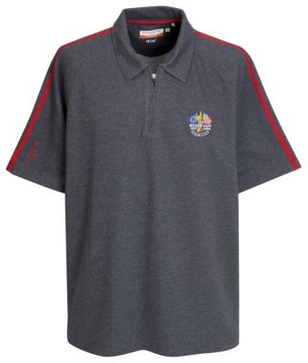 Ryder Cup Glenmuir Caerleon Polo Shirt - Charcoal/Garnet