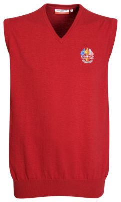 Ryder Cup Glenmuir Pennard Sleeveless Sweater - Garnet/White