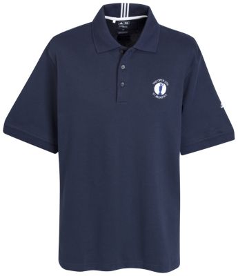 The Open Adidas Climalite Cotton Stretch Pique Polo - Navy