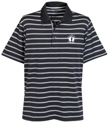 The Open Adidas Climacool Textured Stripe Polo - Black/White