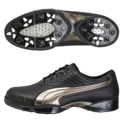 Puma Golf Cell Fusion Argyle Shoes - Black/Bronze