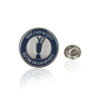 The Open 2011 Royal St George's Lapel Pin Badge - Blue/White