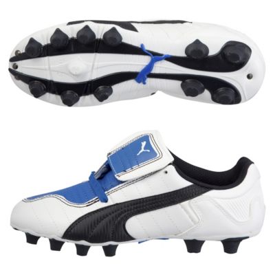 Puma V-Kon III I F Jnr Football Boots - White/Navy/Royal