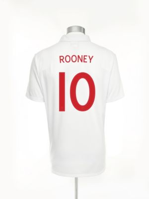 England Home Shirt 2009/11 with Rooney 10 printing