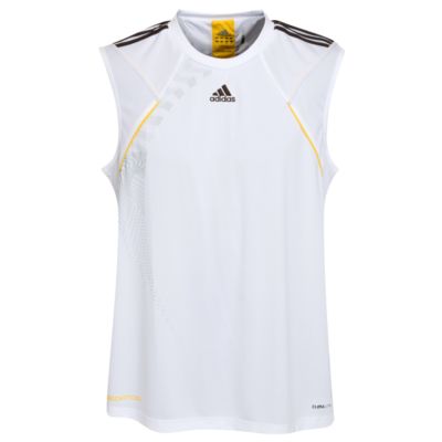 adidas Predator Style X Sleeveless Jersey - White/Yellow/Dk Brown