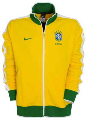 Brazil N98 Home Track Jacket - Varsity Yellow/Pine Green