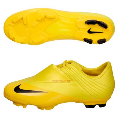Nike Steam V Firm Ground Football Boots - Vibrant Yellow/Black/Gold/ Orange - Kids