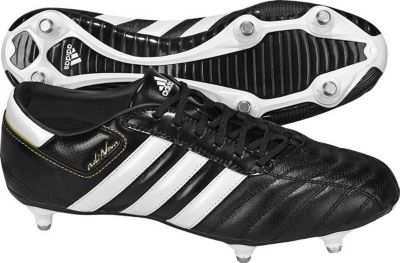 adidas adiNOVA III Soft Ground Football Boots - Black/Running White/Metallic Gold