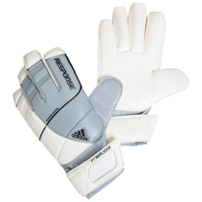 adidas Finger Tip Replique Goalkeeper Gloves - Silver/White/Navy