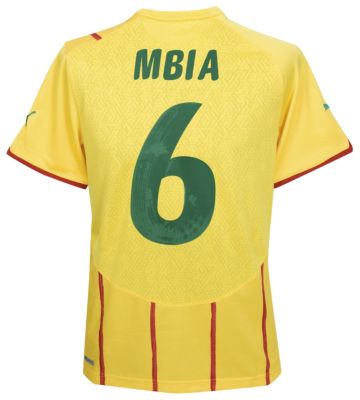 Replica Cameroon away shirt 2009 - 2011 - "Mbia 6" printed