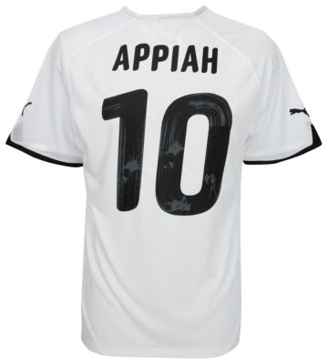 Ghana home shirt 2009 - 2011  "Appiah 10" printed