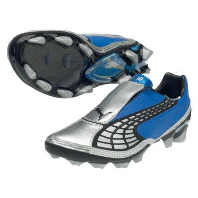 Puma V1.10i FG  Football Boots - Royal/Silver/Black