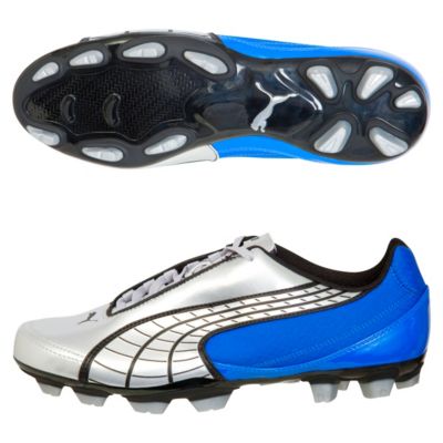 Puma V5.10i FG Football Boots - Royal/Silver/Black